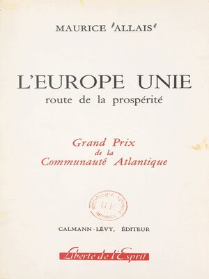 cover image of L'Europe unie